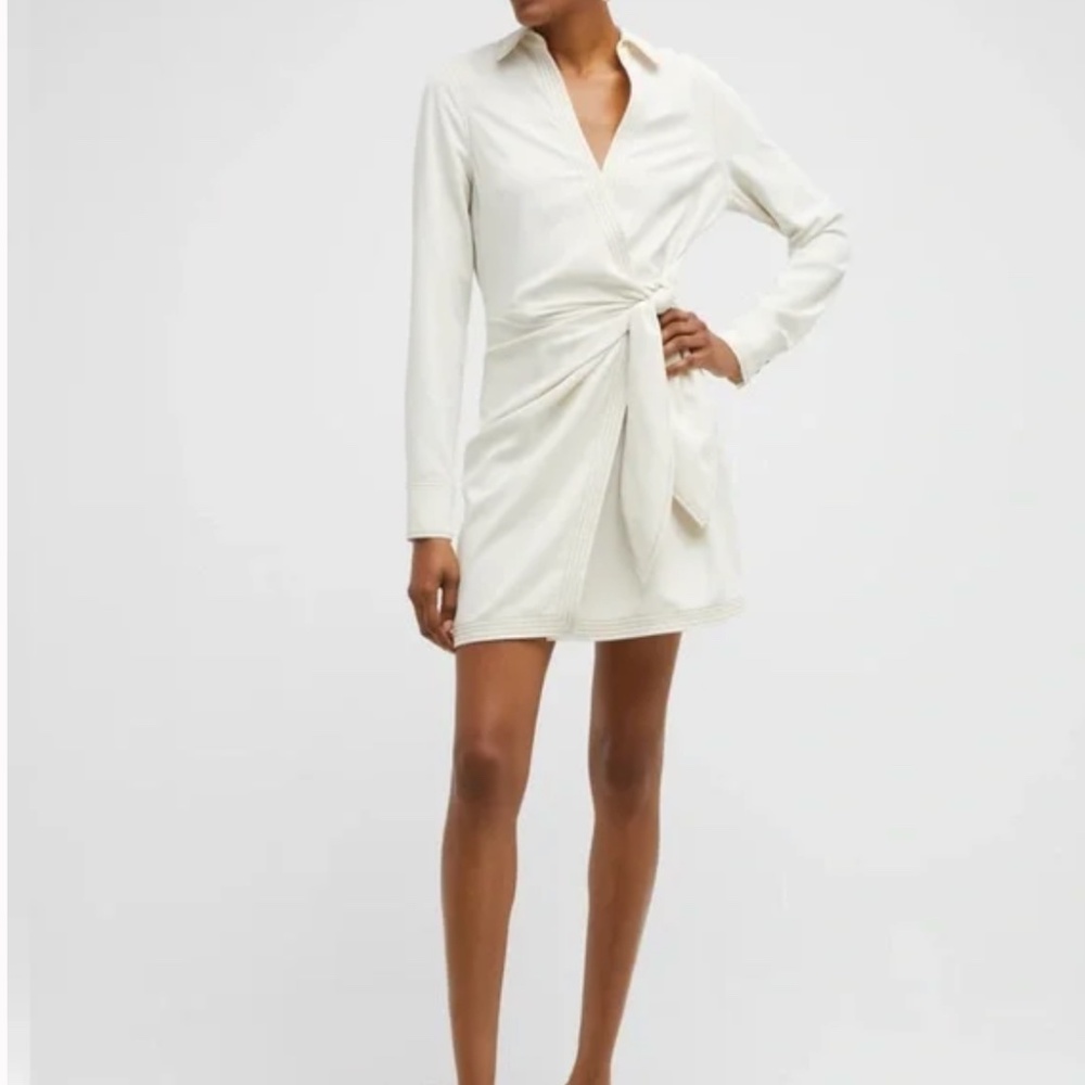 NWT Veronica Beard Lavella Wrap Dress White sz 2